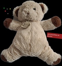 Ob / Doudou Ours  histoire d'ours Collec chocolat au lait  marron beige 26Cm 