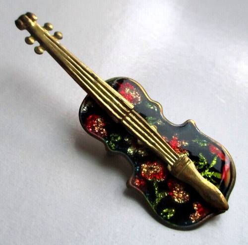 Ancienne broche contrebasse