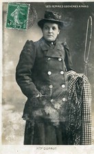 Carte PARIS Vieux Métiers Les Femmes Cochères Madame DUFAUT