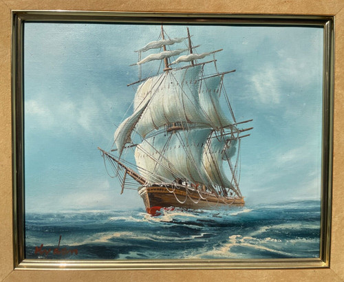 Tableau son cadre huile - et,