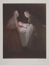 Léonor FINI : La veillée, Sérigraphie originale signée