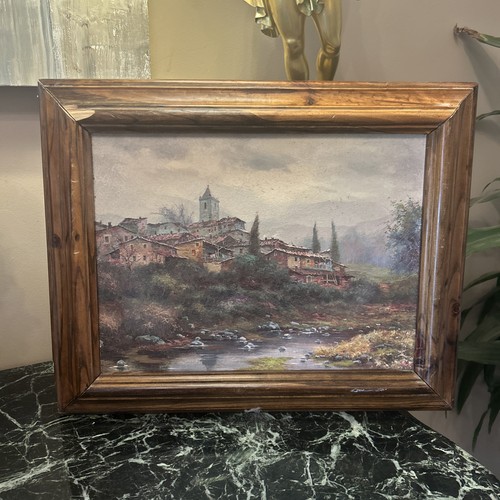 Tableau huile sur panneau - huile,
