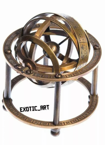 Ancien globe astrolabe - , sphère