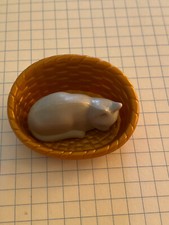 PLAYMOBIL CHAT GRIS COUCHE DANS SON PANIER 30206802 30206792