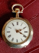 MONTRE GOUSSET  ARGENT  MASSIF  CYLINDRE 10 RUBIS REMONTOIR ART DECO