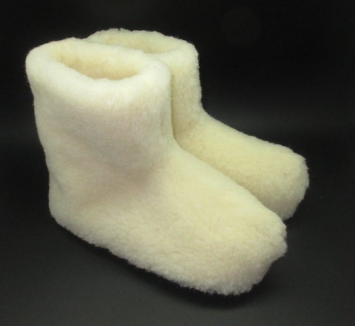 Chaussons peau mouton - chaussons,