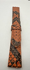 Splendide Ceinture En Vrai PYTHON Orange Mm18/16 Handmade