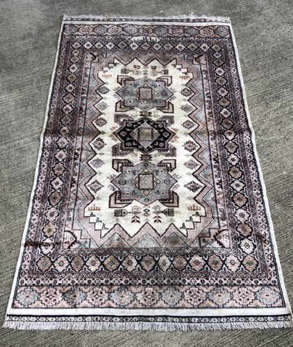Tapis soie 195x120cm cachemire - tapis,