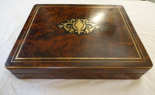 Boite jeux marqueterie - boite, en