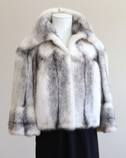 Veste de Vison Saga Fourrure Kohinoor Boléro Black Cross Ivoire