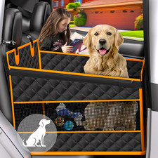 Dog Car Seat for Large Dogs, Foldable Pet Car Seat with Waterproof Oxford Fabric