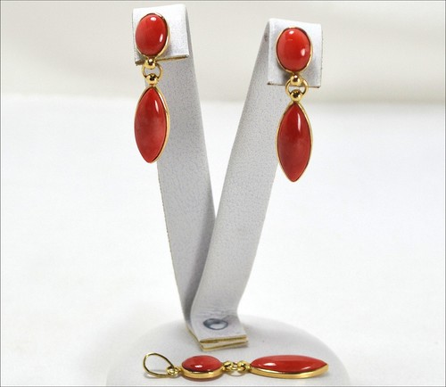 Parure kt corail - or,