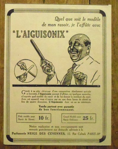 Publicite aiguisonix affuteur - publicite,