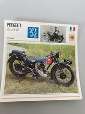 Peugeot 350 cm3 P107 1931 carte moto de collection Atlas France