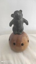 BRONZE MINIATURE BEAR SCULPTURE. SCULPTURE OURS  MINIATURE EN BRONZE 