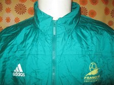Vintage 90 Ancienne VESTE COUPE-VENT ADIDAS COUPE DU MONDE FRANCE 98 TL Football