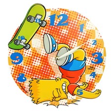 Pendule ronde en mdf Bart