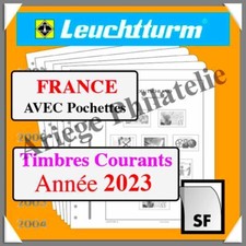 LEUCHTTURM - FRANCE Luxe - Année 2023 - Timbres Courants - AVEC Pochettes