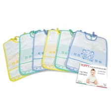 SET BAVOIRS BÉBÉ garçon PAVOT © cm. 24x30 gag avec élastique et toile AÏDA