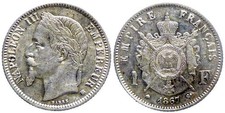 Napoléon III 1 Franc 1867 BB  (1101-0062)