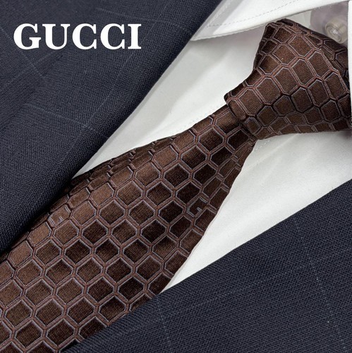 Cravate gucci marron - gucci,
