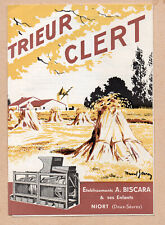 Niort (79) publicité vieux papiers  dépliant TRIEUR CLERT    (P40216)