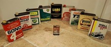 Lot De Bidons D'huile Anciens. Shell, Veedol, Castrol, Etc. Automobilia 