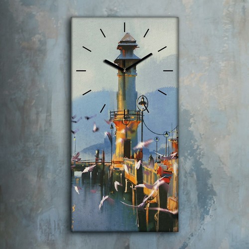 Horloge murale sur toile - , 30x60