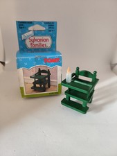 sylvanian families Vintage Chaise Bébé Avec Sa Boîte Tomy Epoch 1985