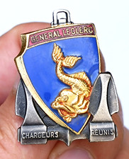 Insigne Général Leclerc Chargeurs Réunis Augis Lyon marine navy French badge