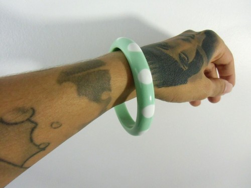 Bracelet bangle résine - , vert