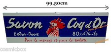 SAVON COQ d'OR pub déco loft Grande PLAQUE EMAILLEE de publicité ancienne animal