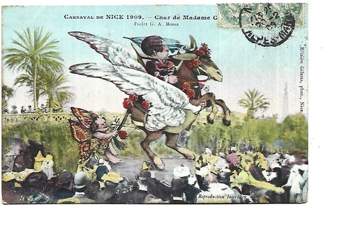 Carnaval nice 1909 char - de,