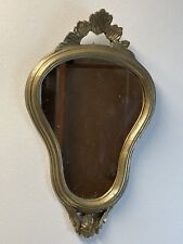 Miroir en résine imitation bois et platre sculpté imitation d'ancien