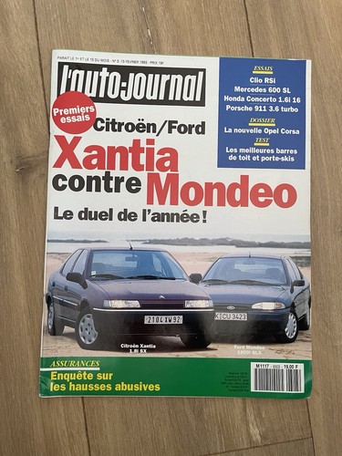 Revue auto journal 1993 - revue, l'auto-journal