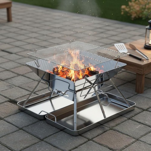 Barbecue acier inoxydable - acier,