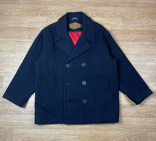 Schott nyc peacoat - l, wool