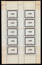 Timbres FICTIFS :  Feuille de 10 n°F95, Neufs ** = Cote 70 € / Lot FRANCE