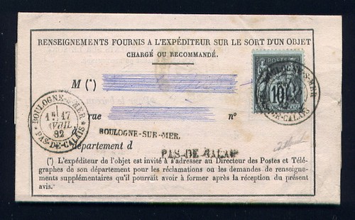 Rare lettre boulogne - lettre, de