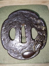 tsuba Japon antique fer forgé
