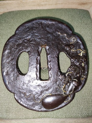 Tsuba japon antique fer - tsuba, forgé