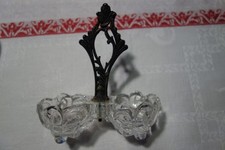 Saleron salière / poivrière cristal de Sèvres