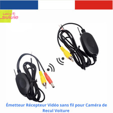 Émetteur Récepteur Vidéo sans fil Wireless Caméra de Recul Voiture câble RCA