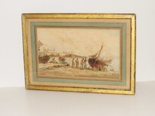 TABLEAU SIGNE AQUARELLE RARE