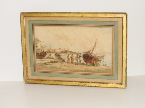 Tableau signe aquarelle rare - signe,