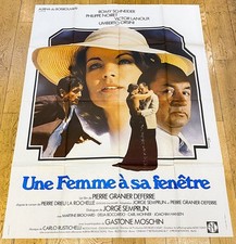 UNE FEMME À SA FENÊTRE Affiche cinéma 120x160 GRANIER-DEFERRE, ROMY SCHNEIDER 76