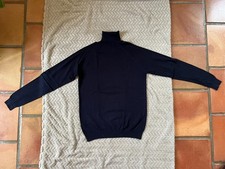 Pull col roulé taille S bleu