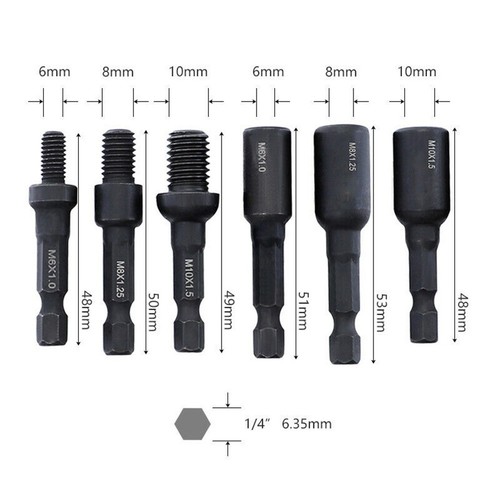 Jeu adaptateur douille tige