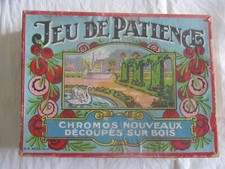 ANCIEN PUZZLE JEU DE PATIENCE CHROMOS DECOUPES SUR BOIS NK ATLAS PARIS