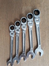 Jeu de 10 clès mixtes a cliquet  tête articulées facom 9/10/11/12/13/14/15/17/18